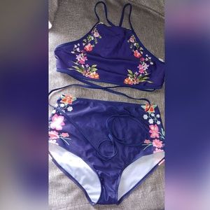 Floral bathing suit